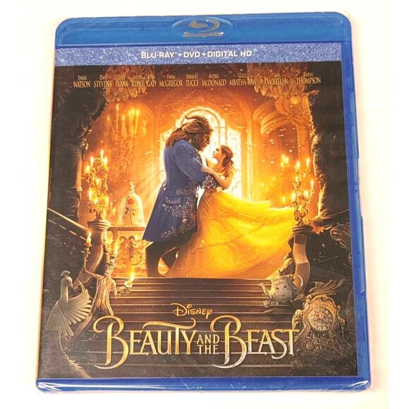 Disney Beauty And The Beast Blu-Ray DVD Digital High Definition Combo Pack 2017 - Picture 1 of 2